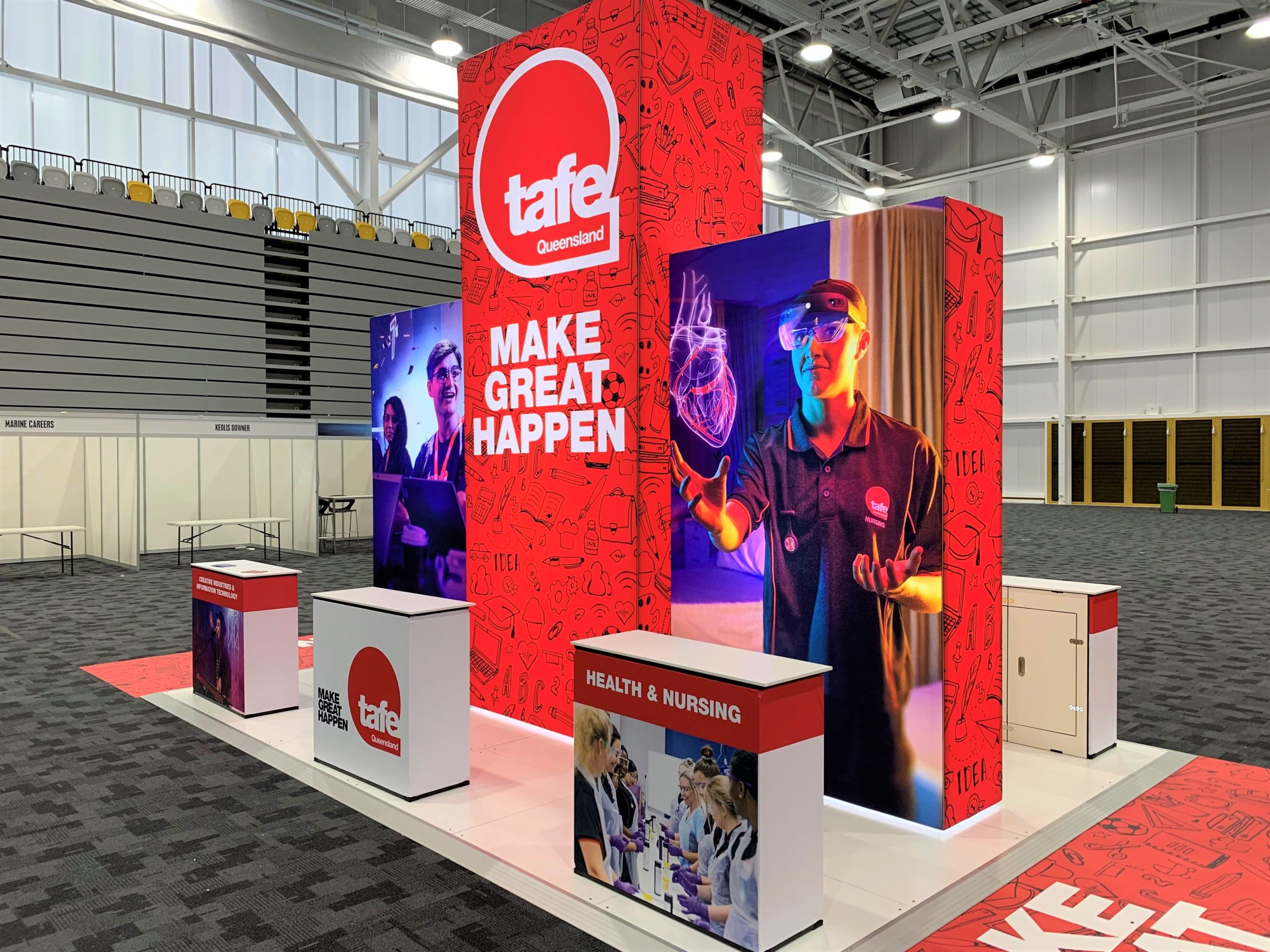 Immerse Backwall for Tafe Queensland